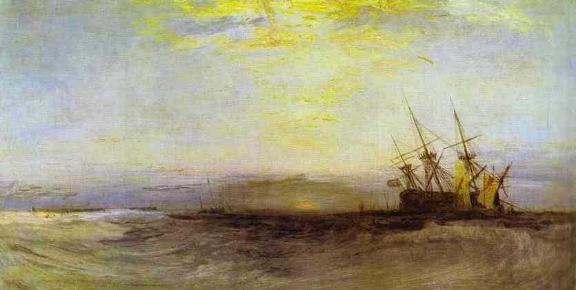 J.M.W. Turner A Ship Aground.